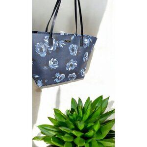 Kate Spade Margareta Tote bag Shore Street Night Rose Navy Floral Print (NWT)